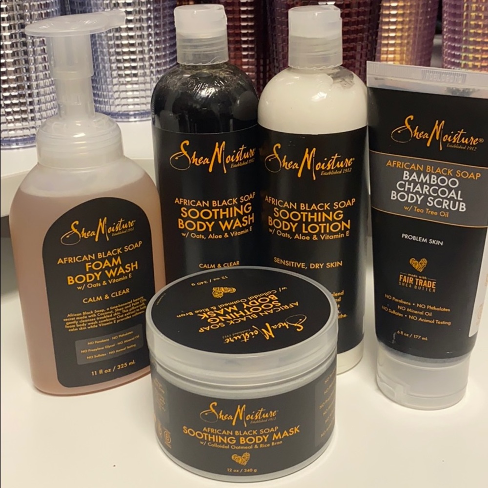 Shea Moisture Bath Care Set - African Black Soap